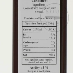 Huilerie Beaujolaise Ingredients Brands|Oil, Vinegar & Dressings^Sweet & Sour Date Vinegar, 250ml