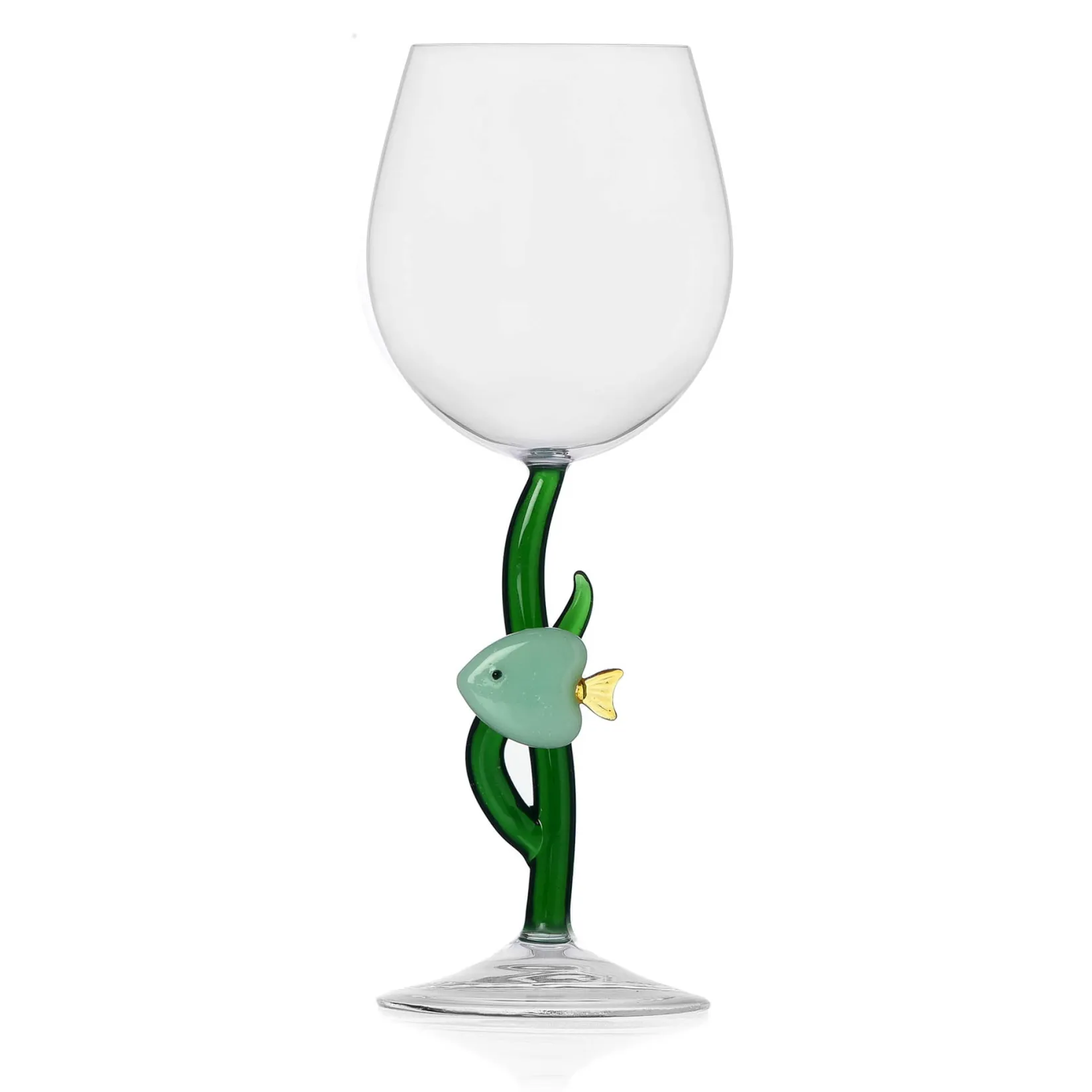 Ichendorf Milano Tableware Brands|Table Setting^Green Fish and Seaweed Wine Glass, 350ml