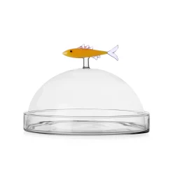 Ichendorf Milano Tableware Brands^Orange Sardine Snack Plate with Cloche, 20x14cm