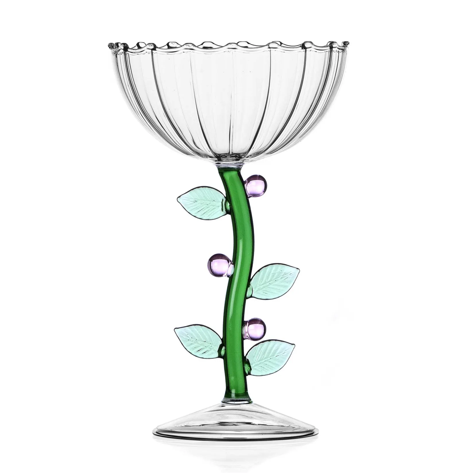 Ichendorf Milano Table Setting|Drinking Glasses^Pink Flower Optical Coupe Glass, 240ml