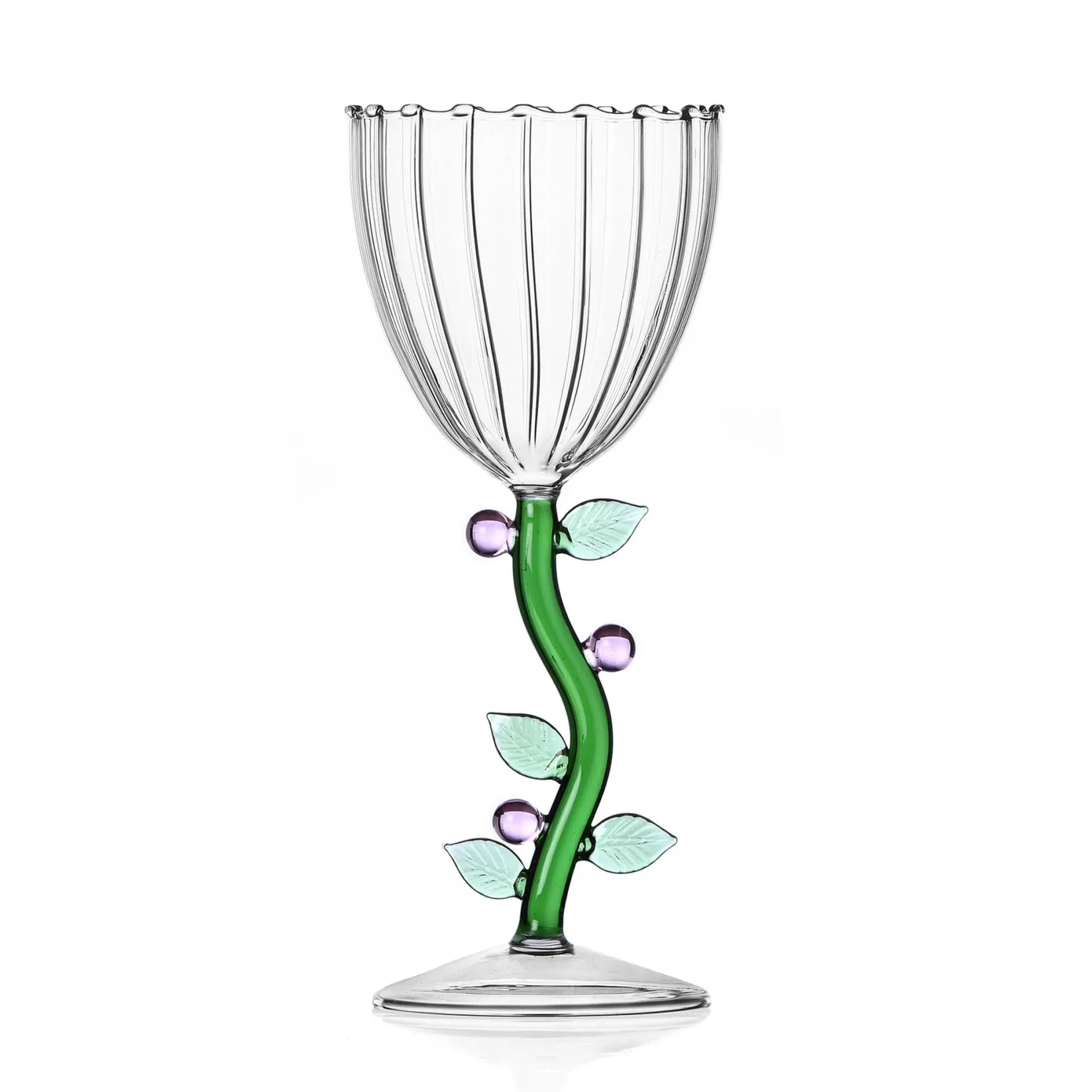 Ichendorf Milano Table Setting|Drinking Glasses^Pink Flower Optical Wine Glass, 280ml