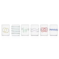 Ichendorf Milano Tableware Brands|Table Setting^Set of 6 Assorted Water Tumblers, Assorted Colours