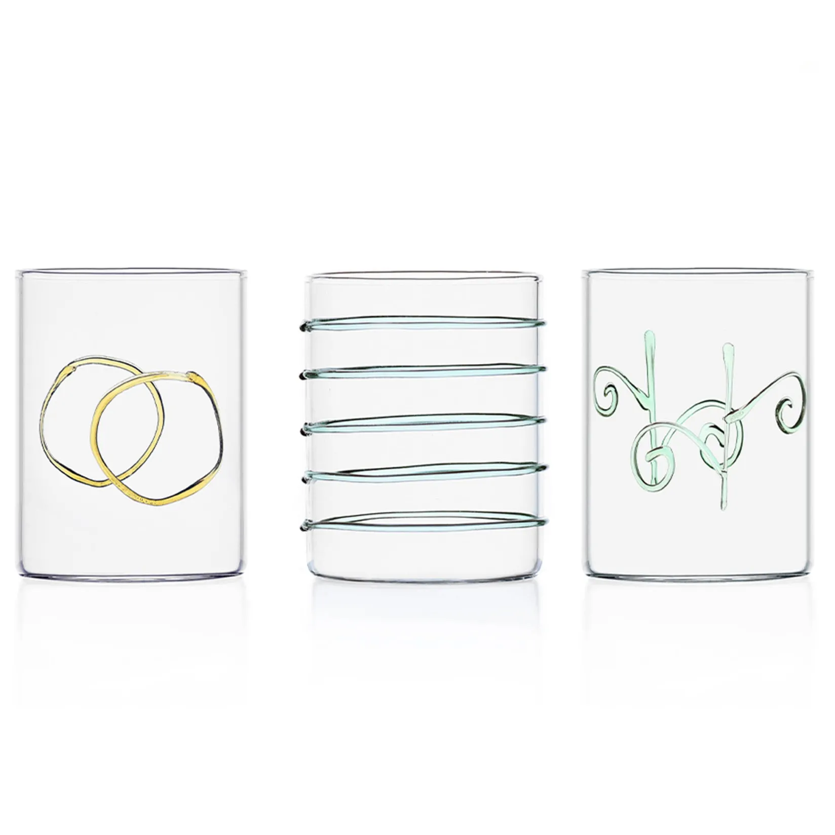 Ichendorf Milano Tableware Brands|Table Setting^Set of 6 Assorted Water Tumblers, Assorted Colours