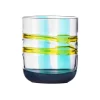 Ichendorf Milano Tableware Brands^Teal & Yellow Patterned Tumbler, 350ml