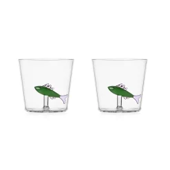 Ichendorf Milano Tableware Brands^Ichendorf Set of 2 Green Sardine Tumblers, 300ml