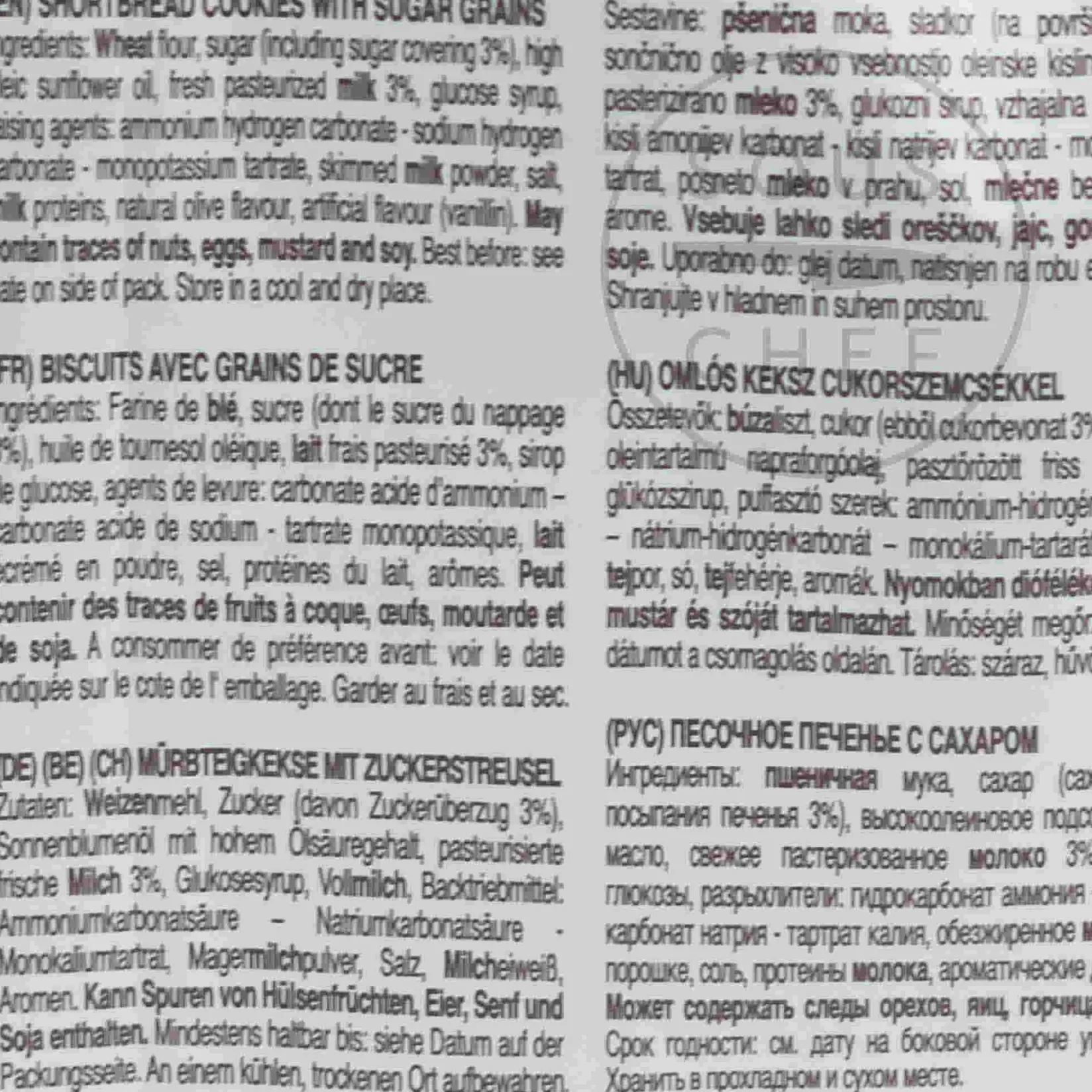 Tedesco SRL Ingredients Brands|Cakes & Bakery^Il Borgo del Biscotto Shortbread Biscuits with Sugar Grains, 350g