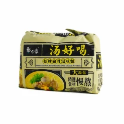 Baixiang Ingredients Brands|Chinese Ingredients^Instant Noodle Artificial Pork Bone Soup Flavour, 5x 113g