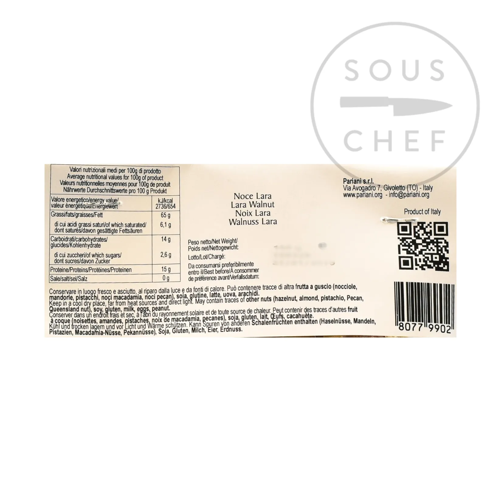 Pariani Ingredients Brands|Italian Ingredients^Italian Lara Walnut Quarters, 150g