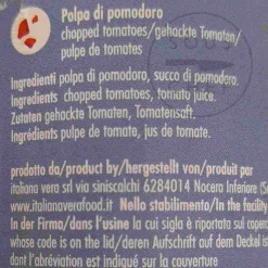Italianavera Ingredients Brands|Vegetables^Chopped Tomatoes in Botanical Tin, 400g