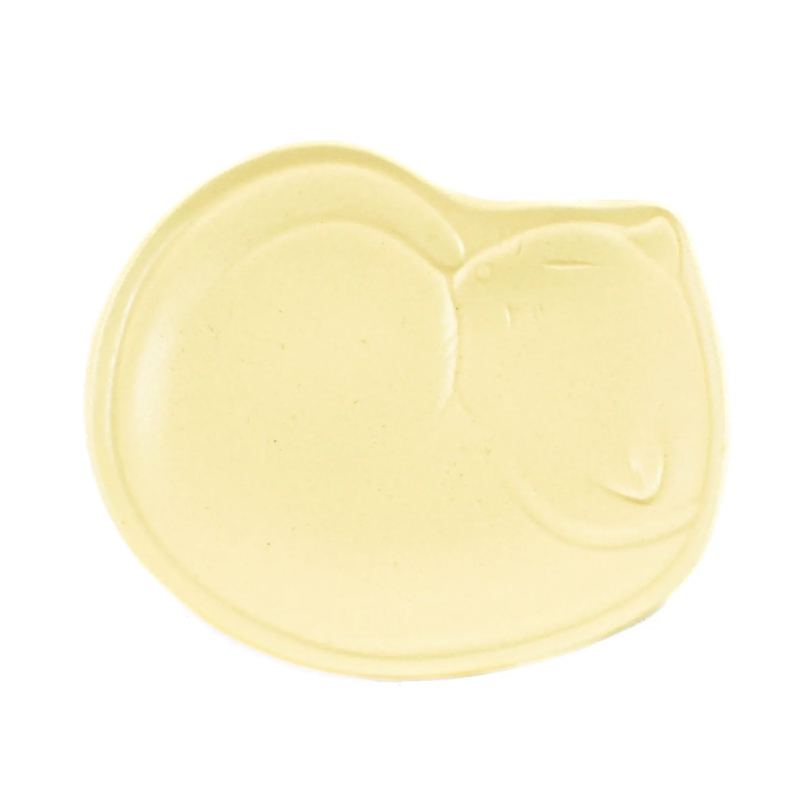 Kiji Stoneware & Ceramics Japanese Ingredients|Plates^Ivory Cat Japanese Small Plate, 11cm