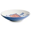 Kiji Stoneware & Ceramics Japanese Ingredients|Japanese Tableware^Japanese Fish Shallow Bowl, 21.5cm