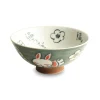 Emro Aziatica Japanese Ingredients|Crockery & Dinnerware^Japanese Kawaii Green Rabbit Rice Bowl, 14cm