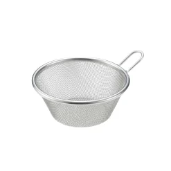 and Japanese Ingredients|Kitchen Tools & Utensils^Japanese Stainless Steel Deep Strainer for Prep Bowl, 13cm