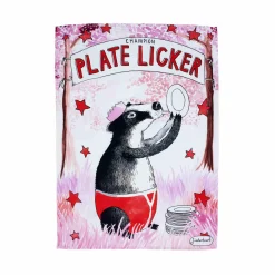 Jimbob Art Kitchen Textiles & Clothing^Champion Plate Licker Tea Towel