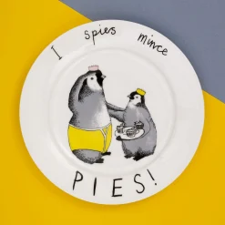 Jimbob Art Tableware Brands^I Spies Mince Pies! Side Plate, 20cm