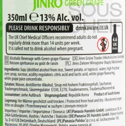 Jinro Ingredients Brands|Drinks^Chamisul Green Grape Soju 13V, 350ml