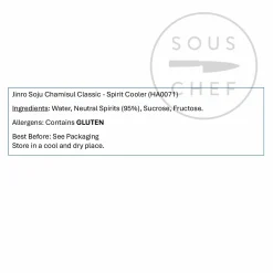 Hite Jinro Korean Ingredients|Drinks^Jinro Soju Chamisul Classic ABV 20.1%, 350ml