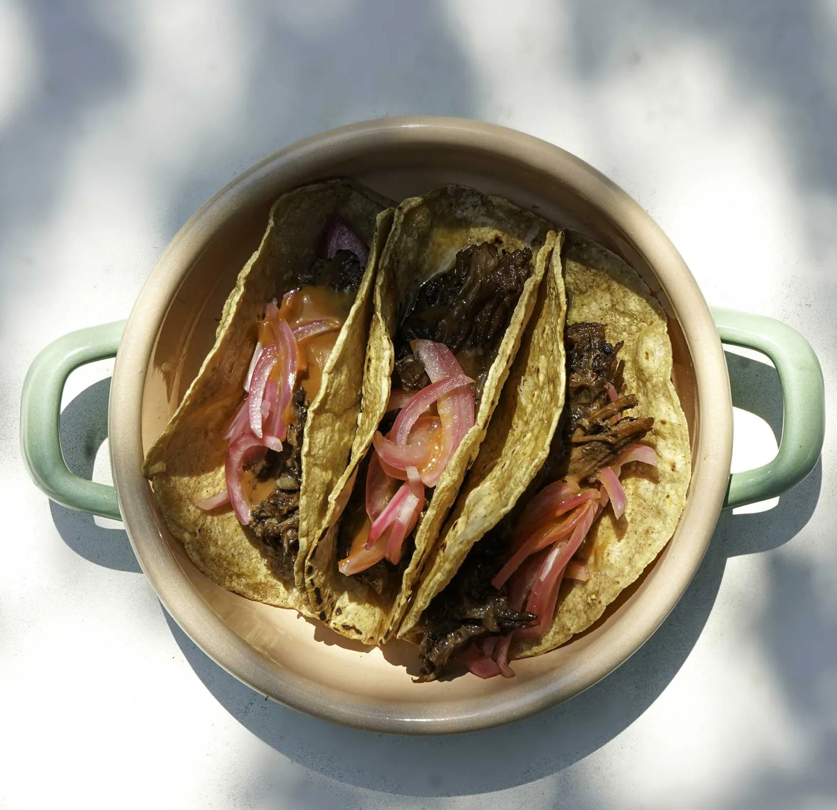 Kapka Enamel Baking Supplies & Equipment^Kapka x Sous Chef Colourblock Enamel Frying Pan, 16cm, Green & Pink