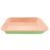 Kapka Enamel Baking Supplies & Equipment^Kapka x Sous Chef Colourblock Enamel Roasting Dish, 26cm, Green & Pink