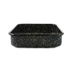 Kapka Baking Supplies & Equipment^x Sous Chef Galaxy Splatter Enamel Square Roasting & Serving Dish, 21cm
