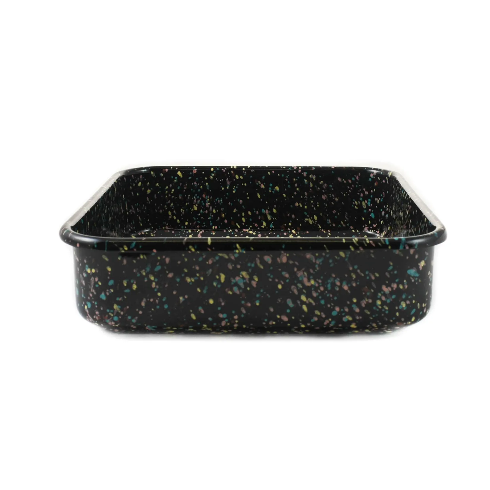 Kapka Baking Supplies & Equipment^x Sous Chef Galaxy Splatter Enamel Square Roasting & Serving Dish, 21cm