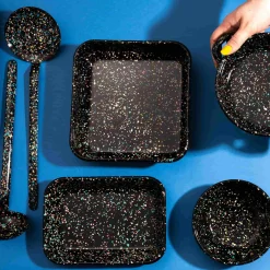 Kapka Baking Supplies & Equipment^x Sous Chef Galaxy Splatter Enamel Roasting & Serving Dish
