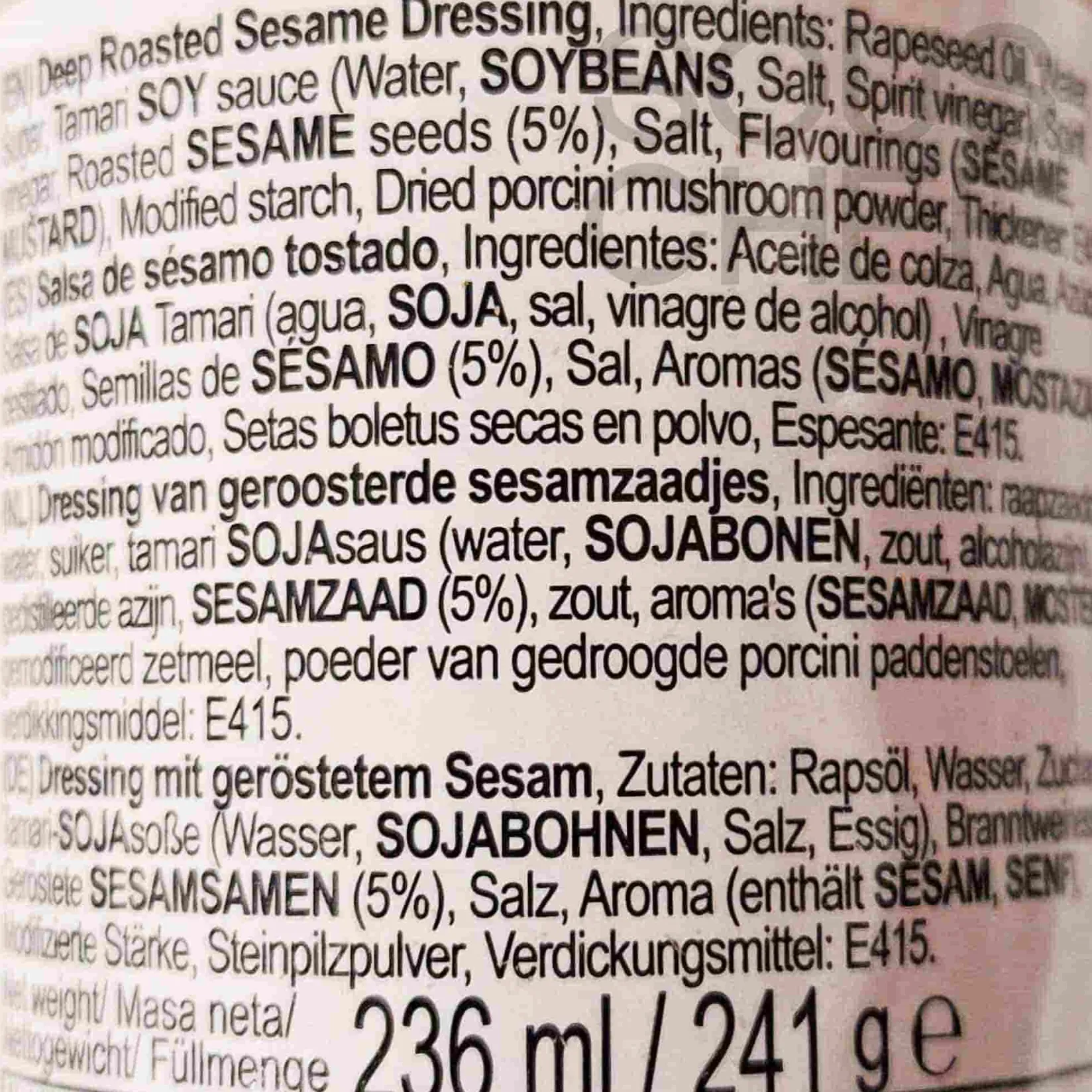 Kewpie Japanese Ingredients|Oil, Vinegar & Dressings^Deep Roasted Sesame Dressing, 236ml