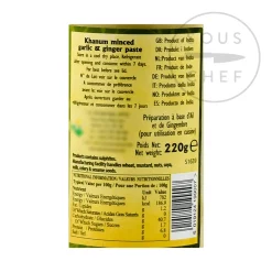 Khanum Ingredients Brands|Indian Ingredients^Minced Garlic & Ginger, 220g