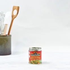 La Costena Mexican Ingredients|Vegetables^Sliced Green Jalapeno Peppers, 199g