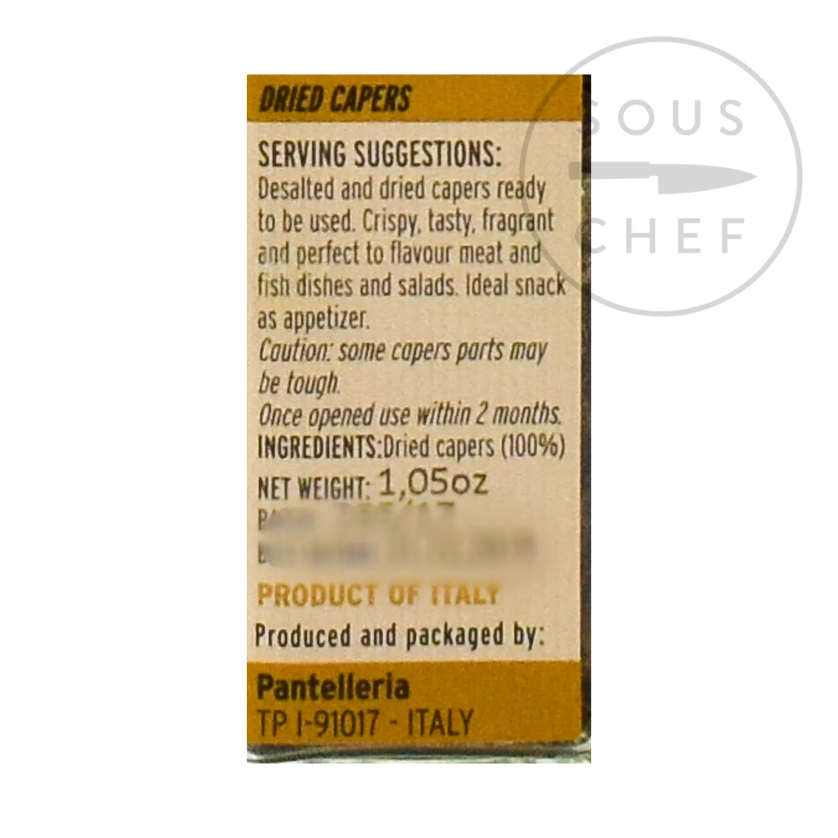 La Nicchia Ingredients Brands|Italian Ingredients^Crunchy Capers, 30g