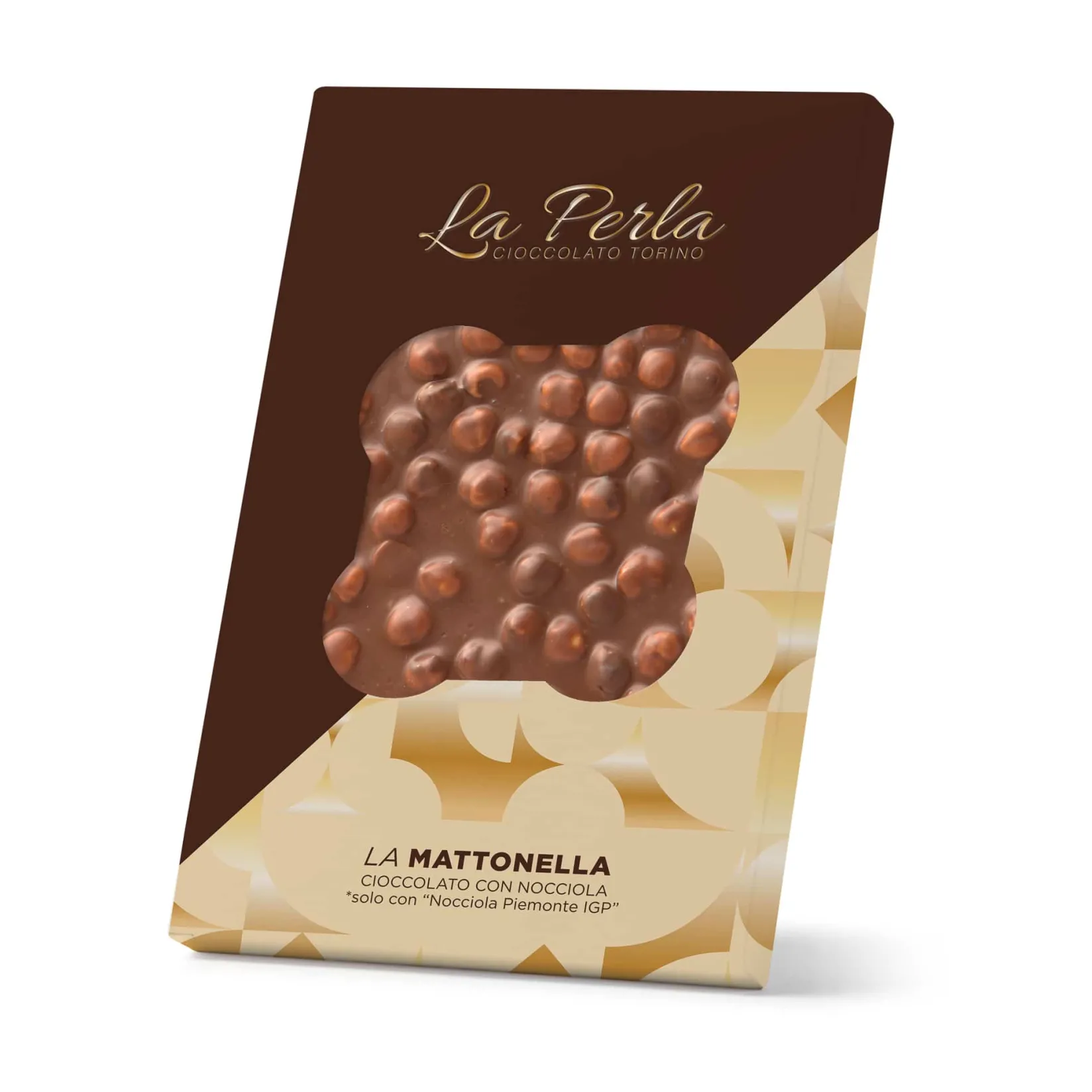 La Perla di Torino Ingredients Brands|Italian Ingredients^Milk Chocolate Slab with Whole Roasted Hazelnuts, 450g