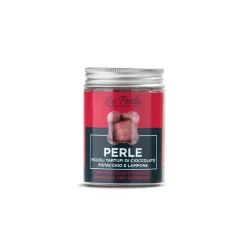 La Perla di Torino Ingredients Brands|Italian Ingredients^Mini Pistachio & Raspberry Truffles, 50g