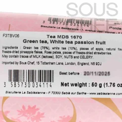 La Sablesienne Ingredients Brands|French Ingredients^Green & White Tea with Passion Fruit, 50g
