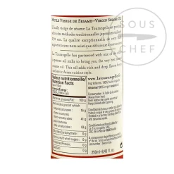 La Tourangelle Ingredients Brands|French Ingredients^Virgin Sesame Oil, 250ml