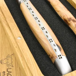 Laguiole en Aubrac French Ingredients|Kitchen Knives^Carving Set, Juniper