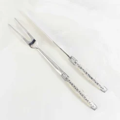 Laguiole en Aubrac Kitchen Knives^Oyster Shell Handle Carving Set