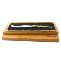 Laguiole en Aubrac Kitchen Knives^Soft Cheese Knife, Gold Foil
