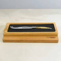 Laguiole en Aubrac Kitchen Knives^Soft Cheese Knife, Gold Foil