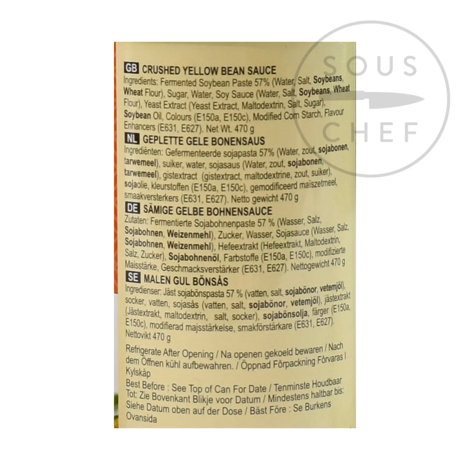 Longdan Southeast Asian Ingredients|Sauces & Condiments^Lee Kum Kee Crushed Yellow Bean Sauce, 470ml