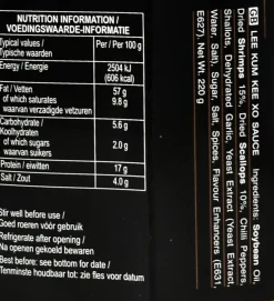 Lee Kum Kee Chinese Ingredients|Sauces & Condiments^XO Sauce, 220g