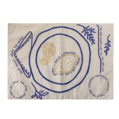 Bloomingville Tableware Brands^Lemon Embroidered Place Mat, 48cm
