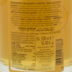 DEFRUTUM Ingredients Brands|Italian Ingredients^Leonardi White Balsamic Alcohol Free Gin, 500ml