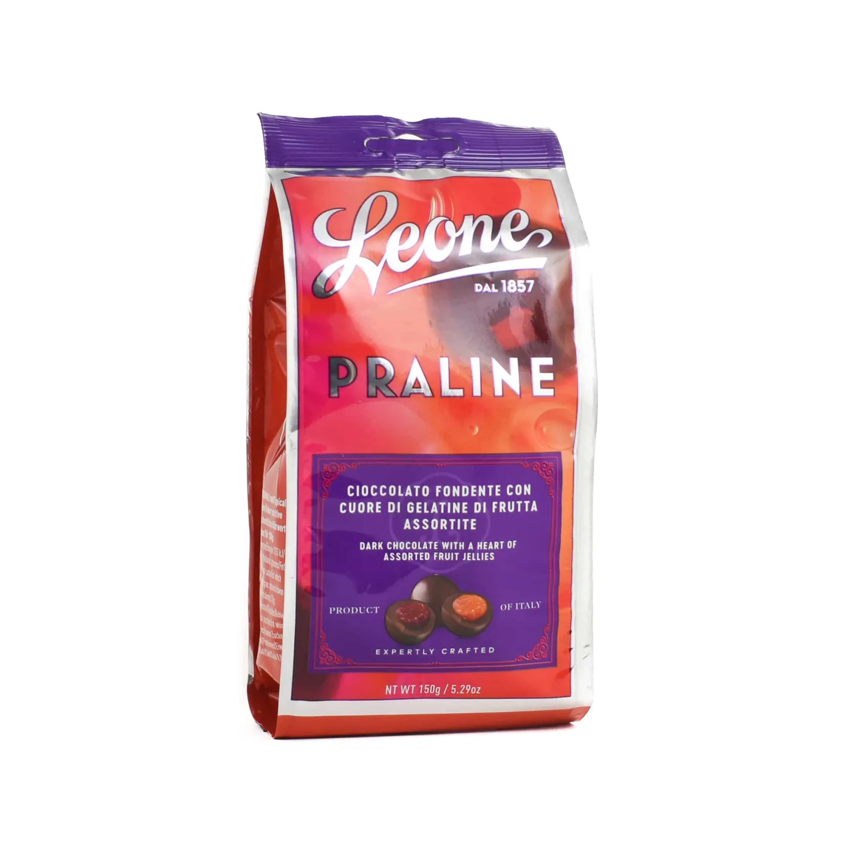 Leone Ingredients Brands|Italian Ingredients^Chocolate Covered Fruit Jellies, 150g