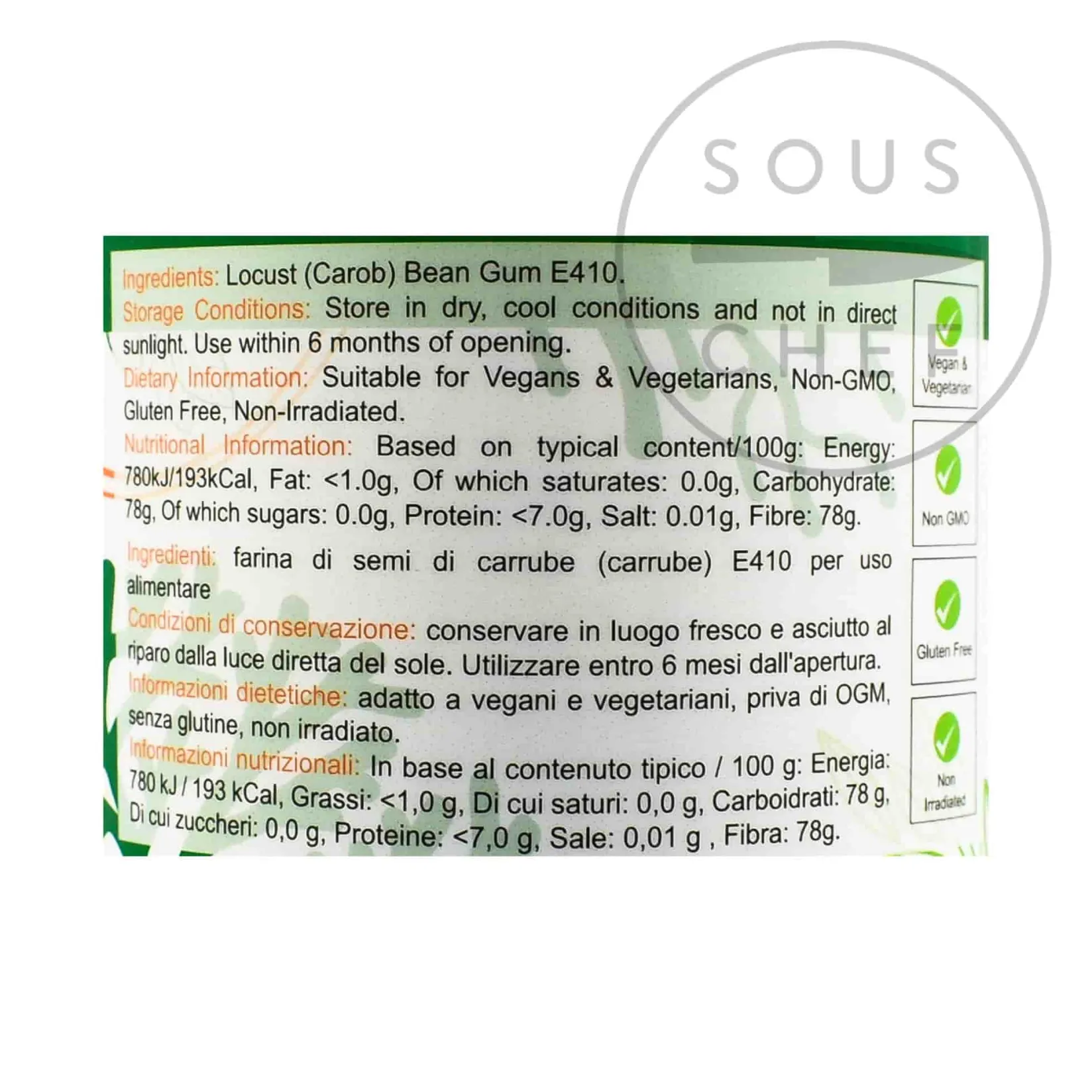 Special Ingredients Ingredients Brands|Baking Ingredients^Locust Bean Gum, 100g
