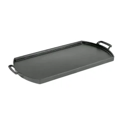 Lodge American Ingredients|Pots & Pans^Blacklock Cast Iron Double Burner, 25.5x50.8cm