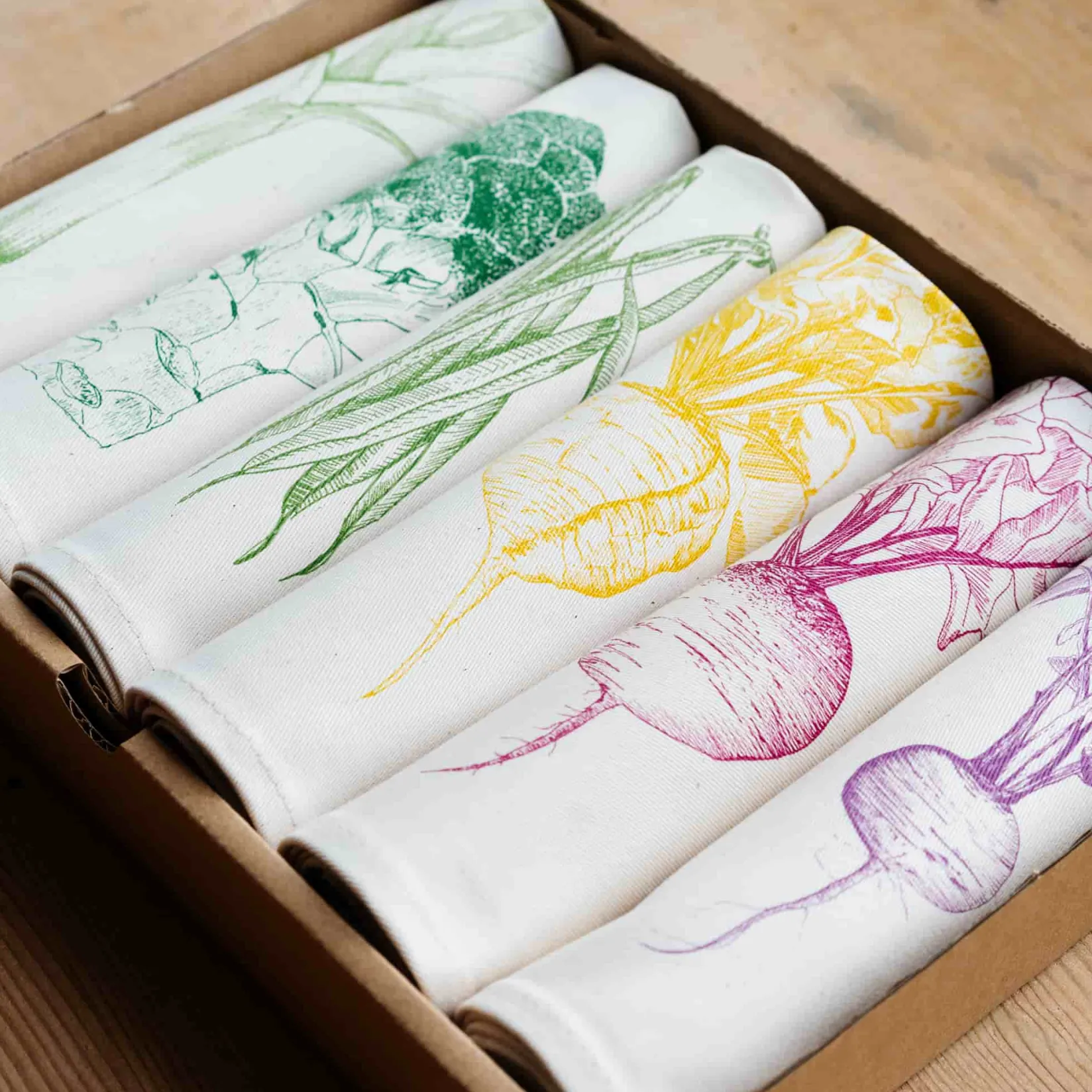 Lottie Day Tableware Brands|Table Setting^Garden Veg Mixed Design Napkins Box of 6