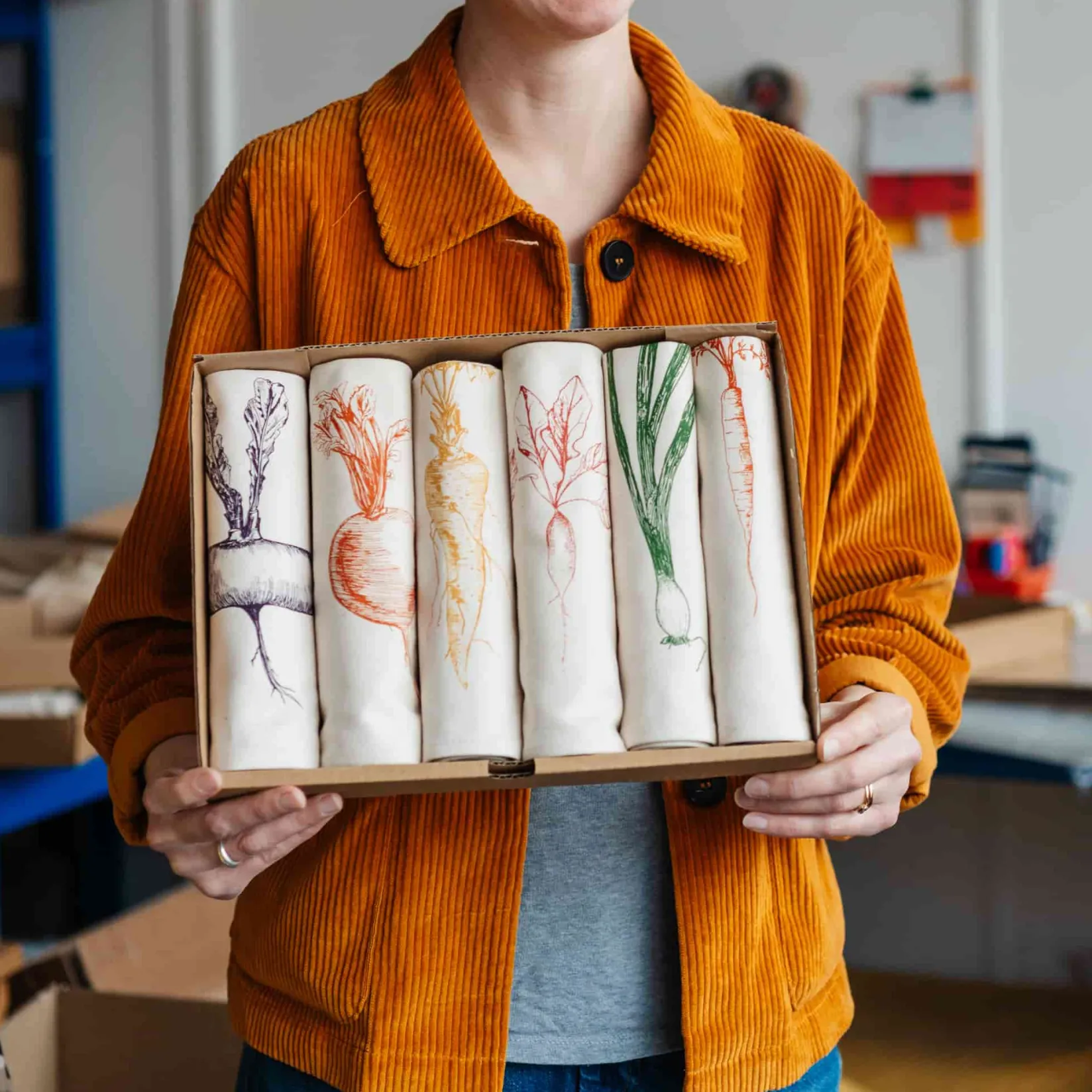 Lottie Day Tableware Brands|Table Setting^Garden Veg Mixed Design Napkins Box of 6