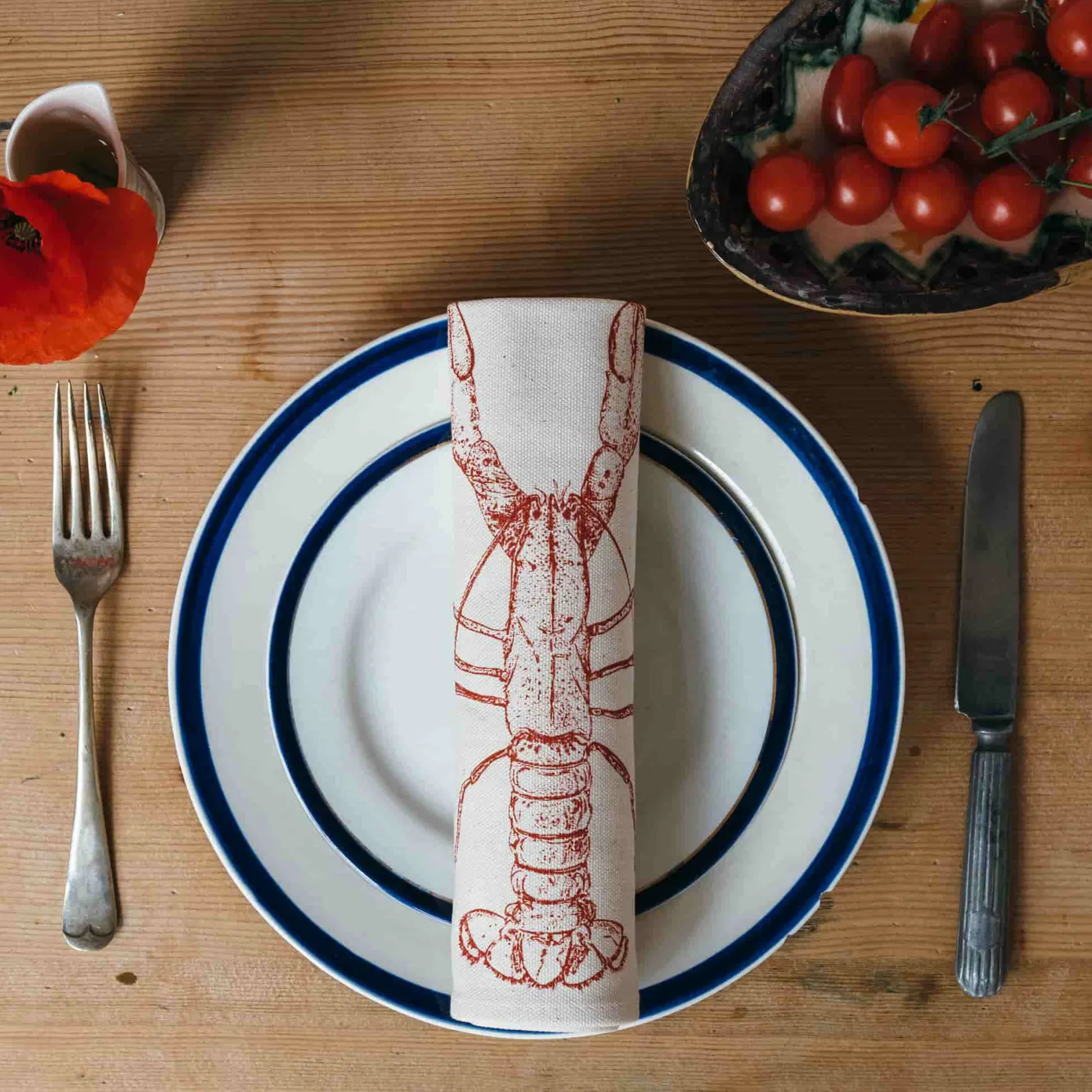 Lottie Day Tableware Brands|Table Setting^Lobster Design Napkins Box of 6