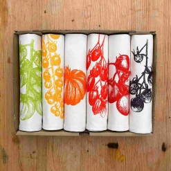 Lottie Day Table Setting|Kitchen Textiles & Clothing^Set of 6 Tomato Napkins