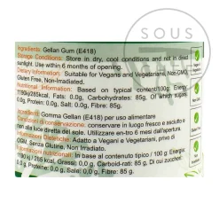 Special Ingredients Ingredients Brands|Baking Ingredients^Low Acyl Gellan Gum F, 100g